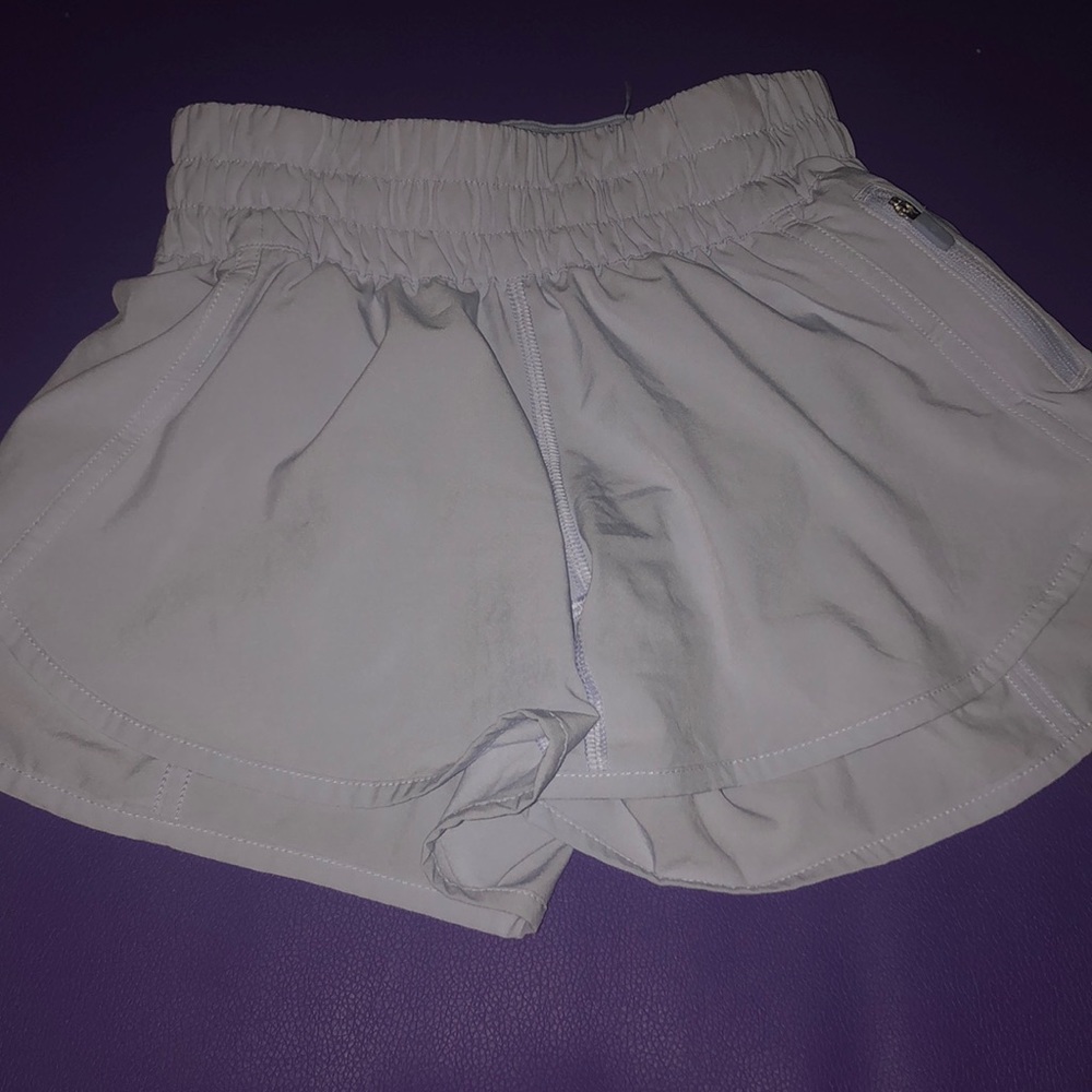 Serene blue lululemon tracker shorts